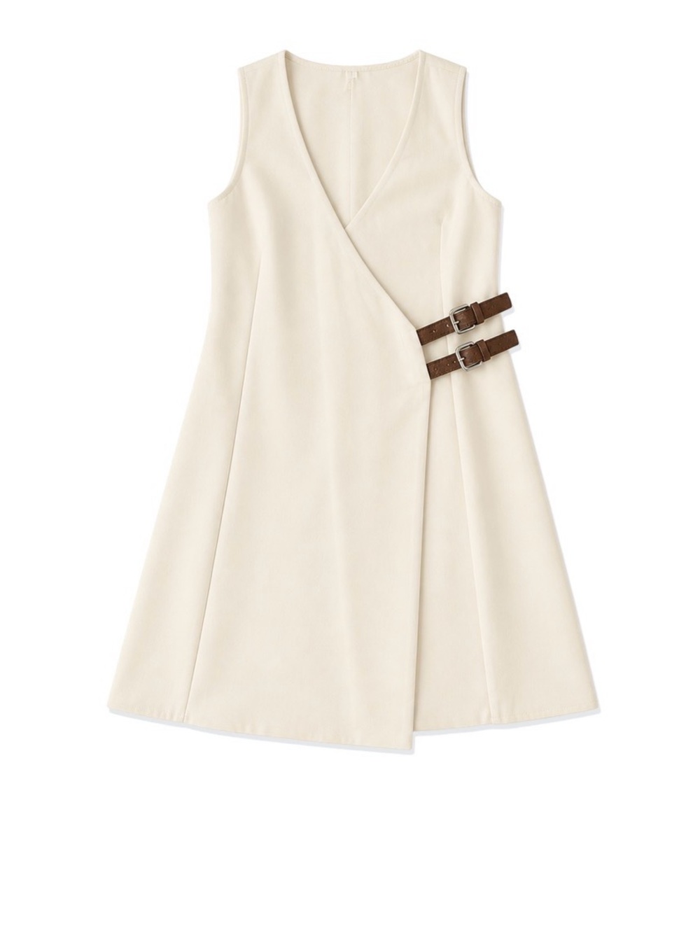 Vestido Anthropologie Wrap Crema Talla XS Nuevo con Etiqueta